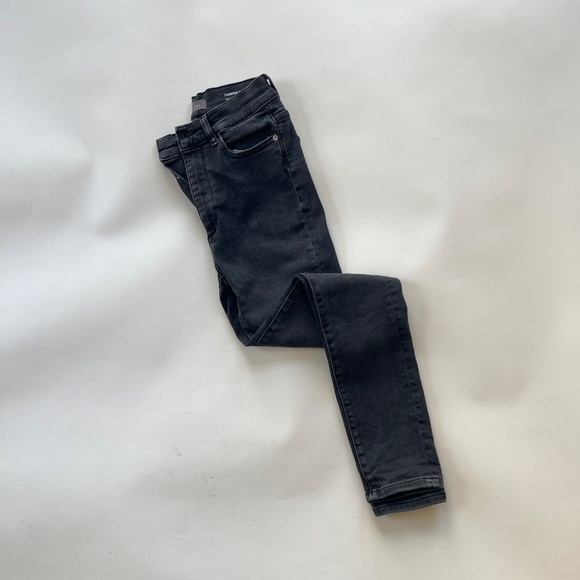 DL1961 "Farrow Skinny" High Rise Intasculpt Ankle Black Jeans - Size - 25 - Picture 4 of 13